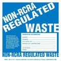 American Labelmark Co Non-RCRA Regulated Waste Label, Stock PVC free, Vinyl, 100/Pack BWMV